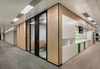 Office Divider Custom Size Transparent Workspace Wall System High End Single Layer Interior Glass Partition