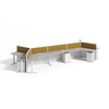 Professional Office Desk with Hutch Classy Worktable for Staff Simple and Functional Design Durable Work Surface