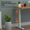 Ergonomic up and Down Desk Adjustable Height Standing Workstation for Home Office Customizable Design Perfect