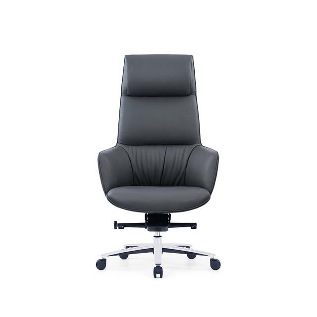 Adjustable Lumbar Support and Ergonomic Design Premium Custom Leather Chair in the Office for Executive Workstations