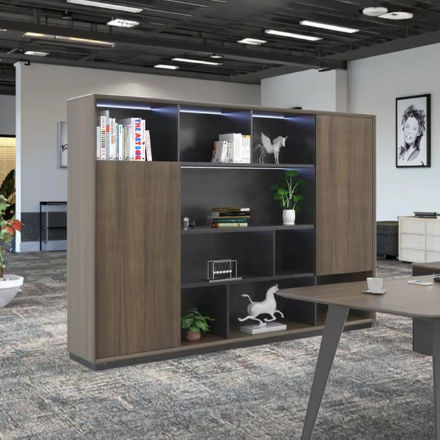 New Design Commercial Furniture with Documents Storage Luxury Office Filing Cabinet Wood File Cabinet