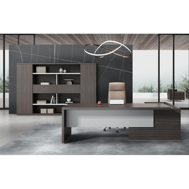 Elegant Furniture Density Fiberboard Suitable Home Workstations Standing Modern Executive Office Desk
