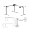 Electric Adjustable Height Workstation Computer Height Adjustable Table Office Furniture Professional Home up and Down Desk