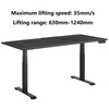 Electric Lift Table with Precision Controls up and Down Desk Motorized Height Adjustable Workstation for Office Use