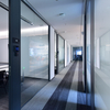 Custom Size Modern Privacy Screen OEM 90A Frosted Glass Partition for Office Spaces