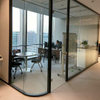 Good Price Modern Design Soundproof Demountable Double-layer Panoramic Glass Partition Wall for Office Frameless