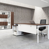 High-quality Customized Modern Basic CEO Office Desk Wooden Main Table with Sub-cabinet for Manager