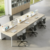 Sleek Contemporary Workstation Equipment Office Desks for Teams Co-Working Space and University Office