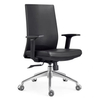 Modern Office Employees Executive Leather Chair with Adjustable Height and Lumbar Support