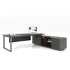 Executive L-Shaped Easy Assembly Office Furniture Set Manager Desk for Office Use CEO Suitable