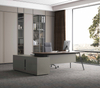 L Shaped Furniture Boss Table Design Modern Ceo Manager Desk Executive Wooden Office Table for Office Hotel School
