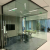 High Performance Double Layer Glass Screen Partitions Fire Rated Office Wall for Corporate Building