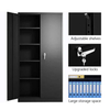 Heavy Duty Fireproof File 2 Door Filing Cabinet Set Safety Document Storage for School Office Building