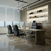 High-End Leather and Ergonomic Design Task High Back Leather Executive Chair Office Chair for Modern Workstations
