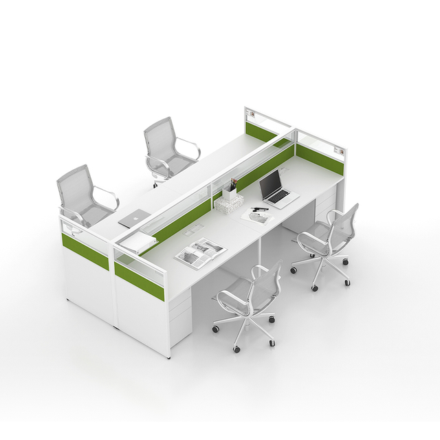 Ergonomic Workstation Simple Business Design Minimalist Staff Sit Stand Office Desk for Corporate Use