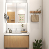 Modern Apartment Furniture Set 2 Desk 2 Bed 2 Closet Tea Table 2 Square Stool Bath Cabinet Shoe Cabinet Wall Storage Rack
