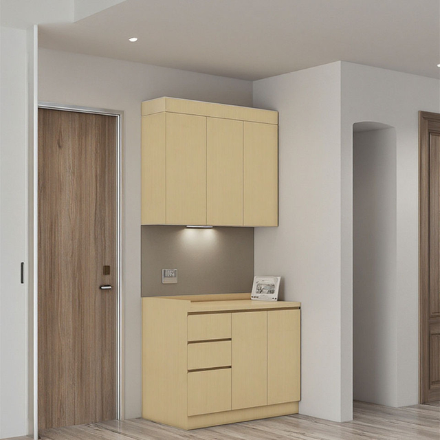 Luxury Bespoke Modular Kitchen Cabinets with Waterproof Finish for Small Apartments and Urban Dwellers