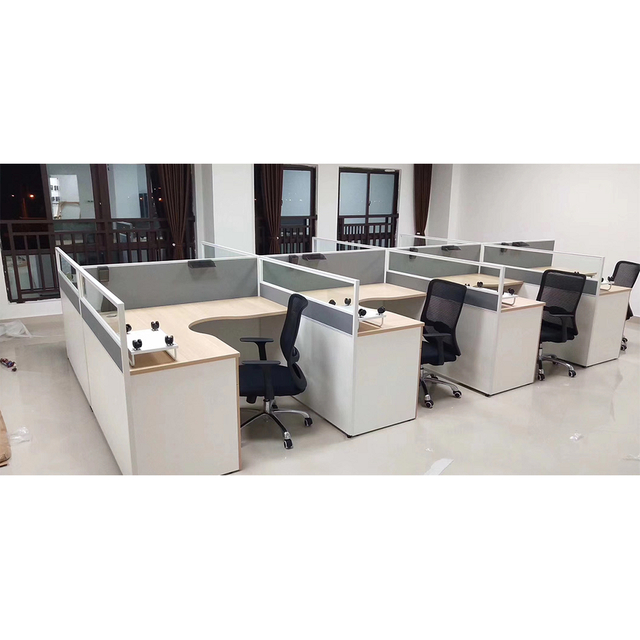 Eco Friendly Minimalist Design Ergonomic Office Workstations and Desks for Professional Staff