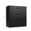 Sleek Modern Metal 3 Drawer File Cabinet Minimalist Home Office Storage for Study Room Hotel Workspace
