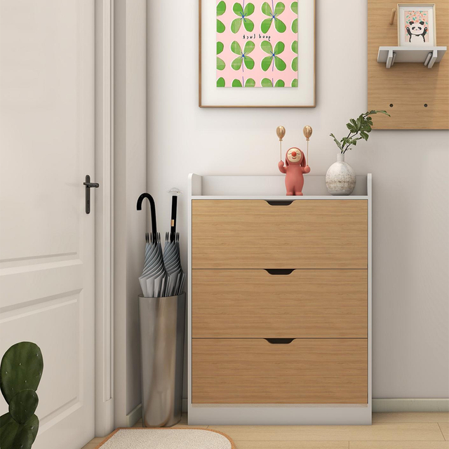 Slim Design Shoe Rack Organizer Perfect Slim Shoe Cabinet for Small Hallway Spaces