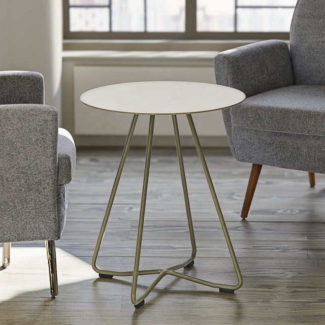 Mass Order Furniture China Factory Supply Office Tea Table Made From Wood Top Steel Legs for Home Use