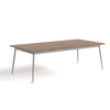 Custom Modern Solid Wood Top and Steel Legs Office Meeting Table for Executive Meeting Rooms & Corporate Spaces