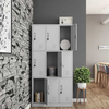 Commercial Grade Metal Multi 9 Door Storage Cabinet Lockers for Office School Home Use and Supermarket Use