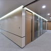 New Design Electrostatic Powder Coating Process Treatment Soundproof Glass Modular Partition Wall Office