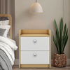 Contemporary Bedside Table Compact Night Stand for Apartments and Dorms