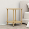 Slim Profile Nightstand Space Saving Bedside Table Without Drawer