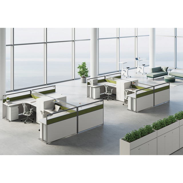 Simple Style Ergonomic Office Front Desk for Staff Minimalist Business Workstation Space Saving Design