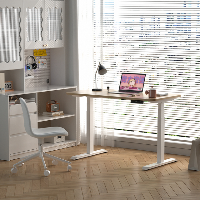 Ergonomic Adjustable Height Customizable Office Standing up and Down Desk for Home Office Remote Workers and Corporate