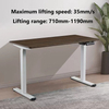 Electric Height Adjustable Standing Desk up and Down Desk Ergonomic Sit to Stand Workstation for Office & Home Use