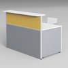Minimalist Style Professional Office Furniture Desk in Blue Color for Employees Ergonomic Workstation