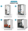 Instant Privacy Pod for Open Space Office Features Ventilation Power and LED Light for Seamless Work Sessions