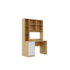 Custom Color Home Office Furniture Modern Writing Wood Study Desk with Built-in Bookshelves