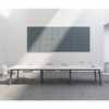 Premium Minimalist Business Customizable Wood Finish and Heavy-Duty Steel Base Meeting Dining Table for Hotels & Offices
