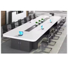 Wooden Top Steel Frame Conference Table Custom Size Office Meeting Desk