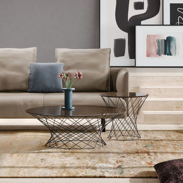 Factory Direct Sale Furniture Luxury Coffee Table Minimalist Wood Office Desk