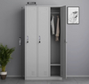 Premium Heavy Duty Steel 3 Door Wardrobe Storage Cabinet for Home Office School Guest Room