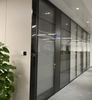 Single Layer Minimalist Design Workspace Divider Soundproof Transparent Wall Office Workstation Half Glass Partitions