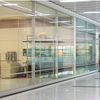 Manufactory Material Soundproof Floor to Ceiling Louvered Transparent Glass Office Partition