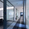 Flexible Modular Glass Partition System for Modern Offices Adjustable Height Reconfigurable Design