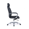 Integrated Lumbar System and Premium Leather Upholstery Smart Leather Chair in the Office for Long-Hour Comfort