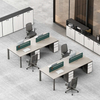 Eco Friendly Minimalist Design Ergonomic Staff Workstation Professional Office Workstations and Desks