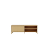 Minimalist TV Wall Unit for Modern Bedrooms Custom Wood Finish Living Room Storage Solution