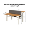 Up and Down Desk Electric Three Section Four Motor Double Seated Table Four-Motor Height Adjustable Workstation