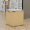 Compact square Design Lightweight and Durable Living Room Storage Minimalist Wooden Stool Home Furniture Small Wood Stool