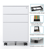 Heavy Duty Fireproof Pulley Wheel 2 Drawer Filing Cabinet Safety Document Storage for Hospital Office School