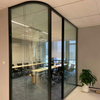 Novel Design Office Building Factory Explosion-Proof And Soundproof Office Panoramic Tempered Glass Partition